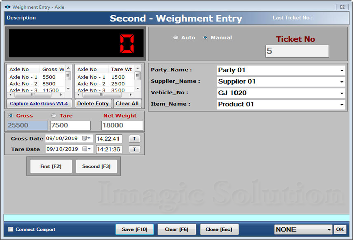 Axle Weighbridge Software